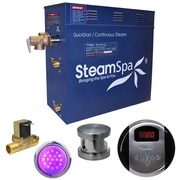 STEAMSPA Indulgence 9 KW Bath Generator with Auto Drain-Brushed Nickel IN900BN-A